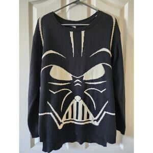 Her Universe Star Wars Darth Vader Knit Sweater Small Split Hem Nerdcore Dark
